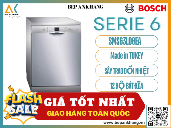 Máy Rửa Chén Bosch SMS63L08EA - GERMANY